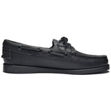 Sebago Docksides Portland boat loafer in black leather