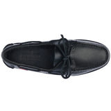 Sebago Docksides Portland boat loafer in black leather