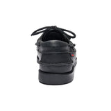 Sebago Docksides Portland boat loafer in black leather